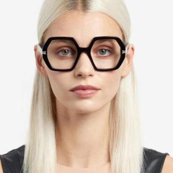 Marc Jacobs MJ 1077 010A 00 Eyeglasses Transparent Beige Geometric 51mm Frame - Picture 3 of 12